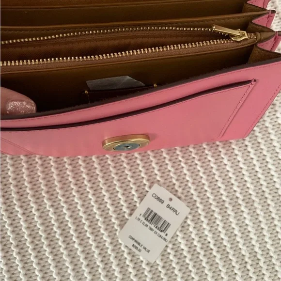 Coach Tabby Leather Crossbody Bag in taffy - Picture 2 of 5